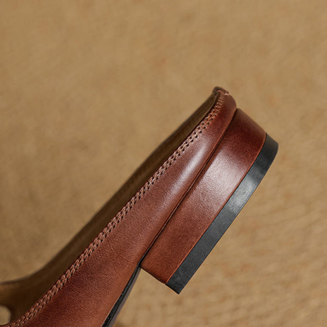 Genuine Leather Mules Merisa