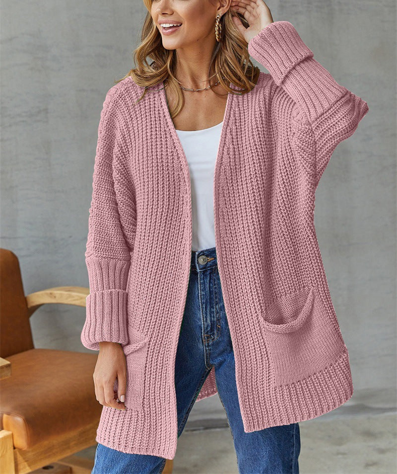 Women's Knitted Casual Vintage Long Sleeve Cardigan