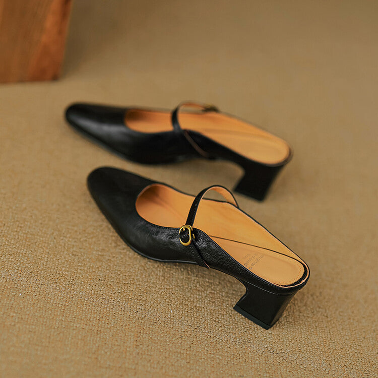 Vian | Genuine Leather Mules