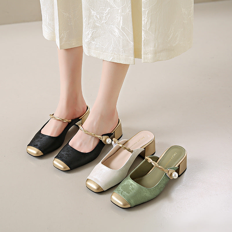 Melina | Genuine Leather Mules