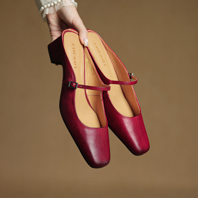 Genuine Leather Mules Esmer
