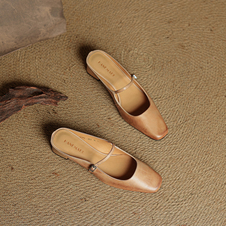 Genuine Leather Mules Esmer