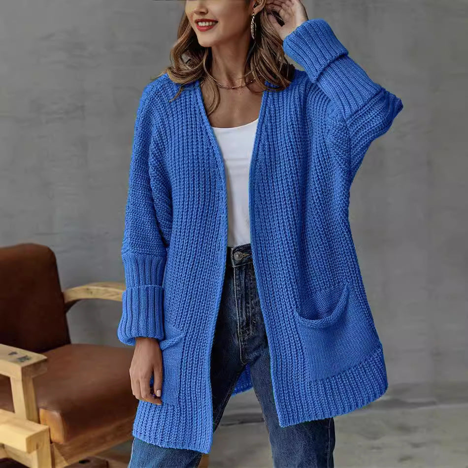 Women's Knitted Casual Vintage Long Sleeve Cardigan