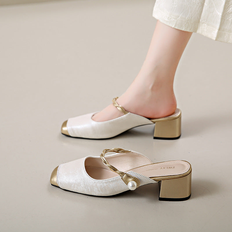 Melina | Genuine Leather Mules