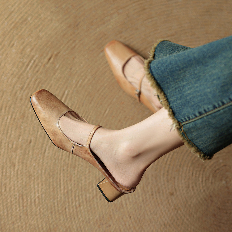 Genuine Leather Mules Esmer