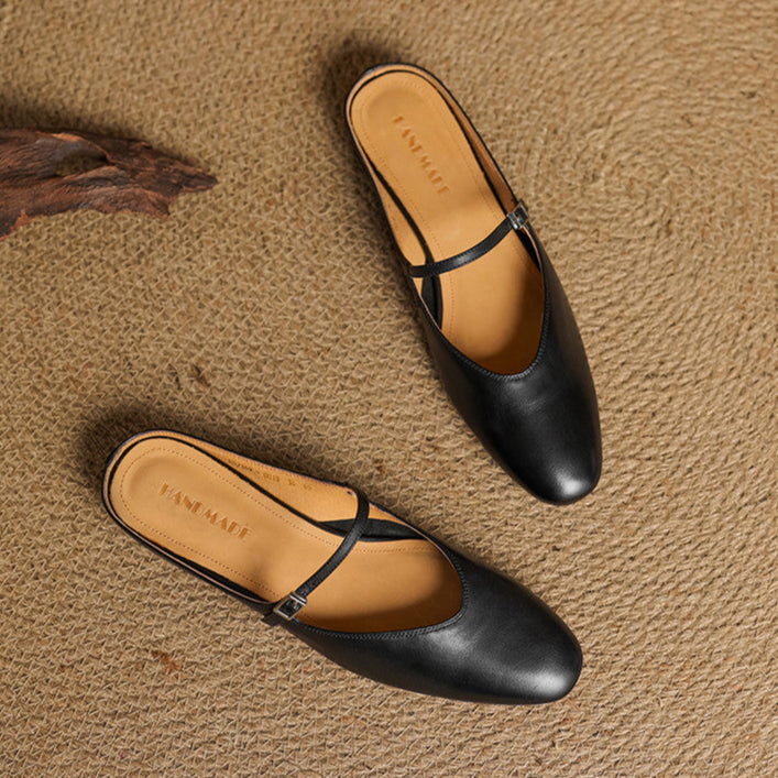 Genuine Leather Mules Merisa