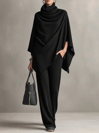 Celeste | Elegant Drape Two-Piece Set