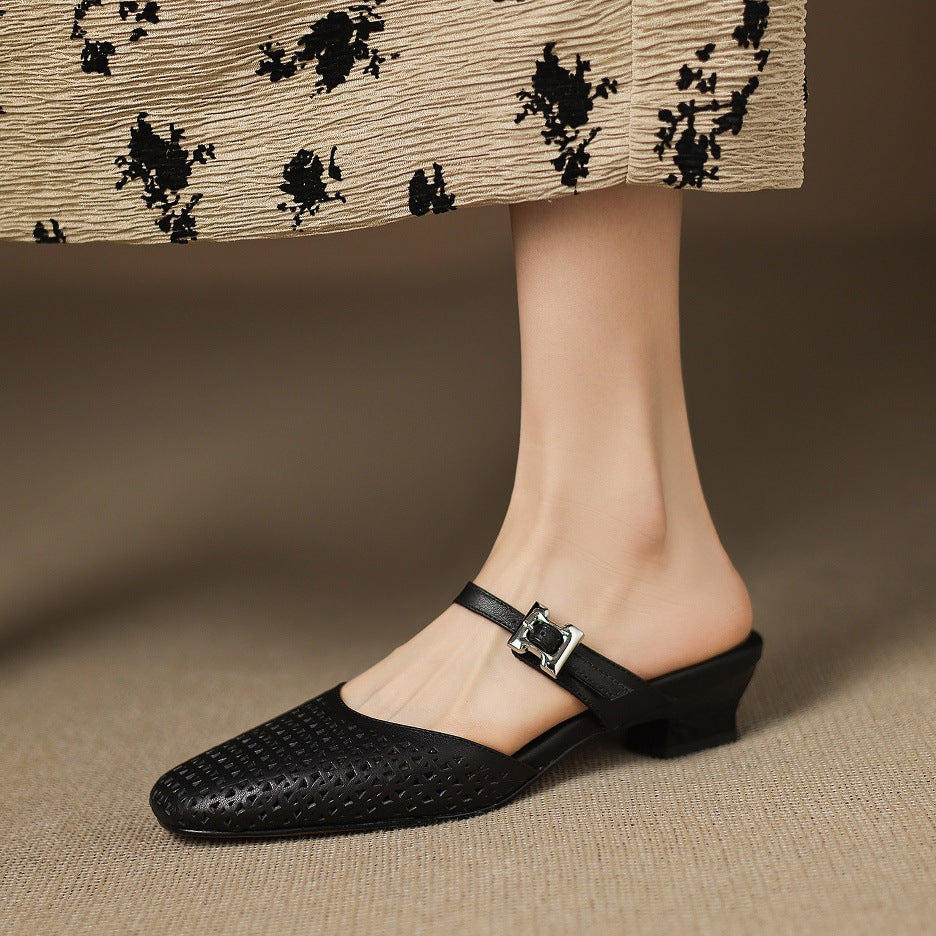 Ovia | Genuine Leather Mules