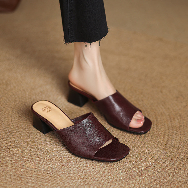 Oats | Genuine Leather Mules