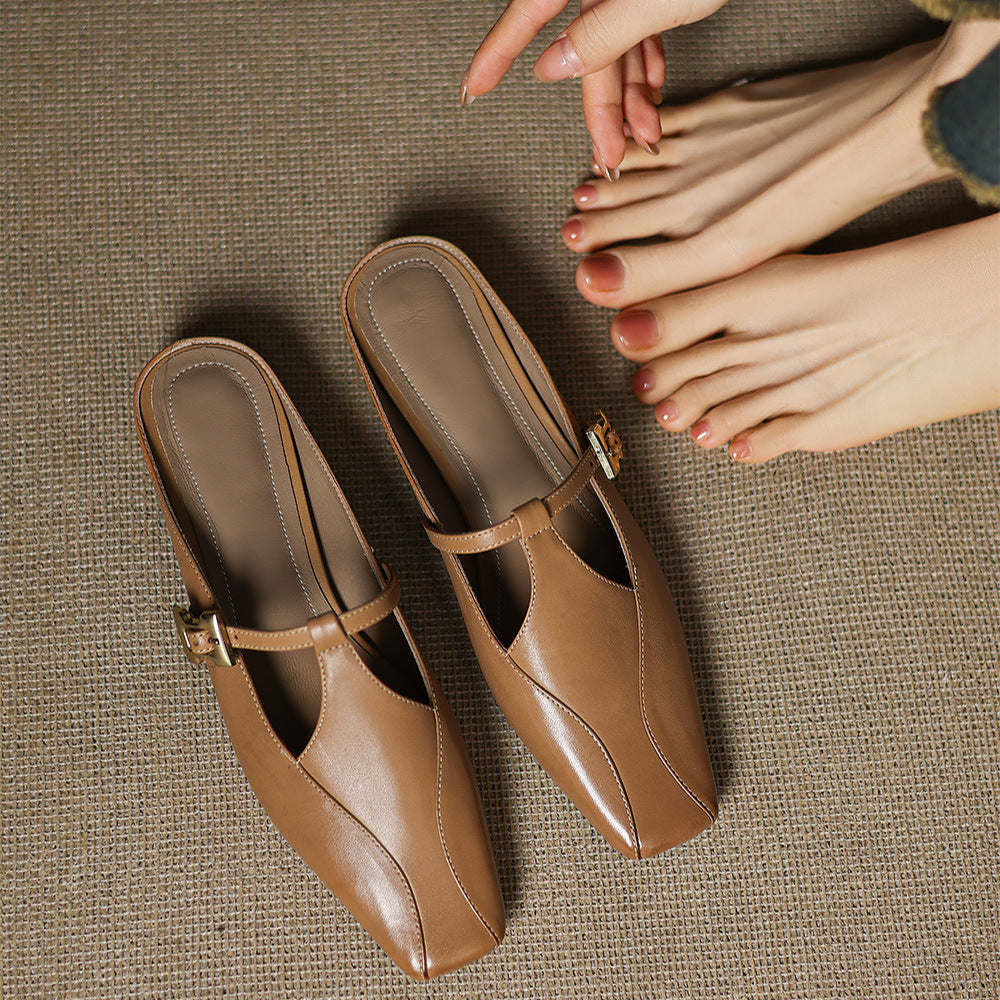 Keva | Genuine Leather Mules