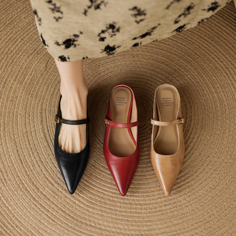 Neok | Genuine Leather Mules