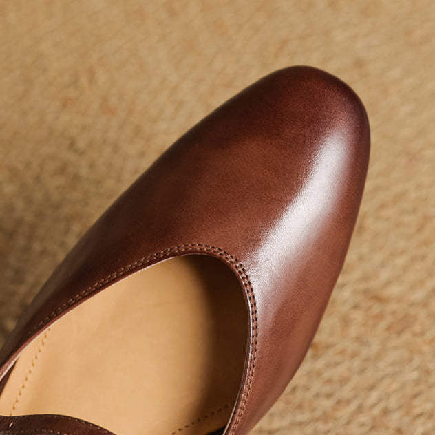 Genuine Leather Mules Merisa