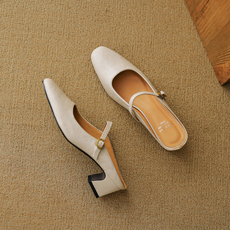 Vian | Genuine Leather Mules