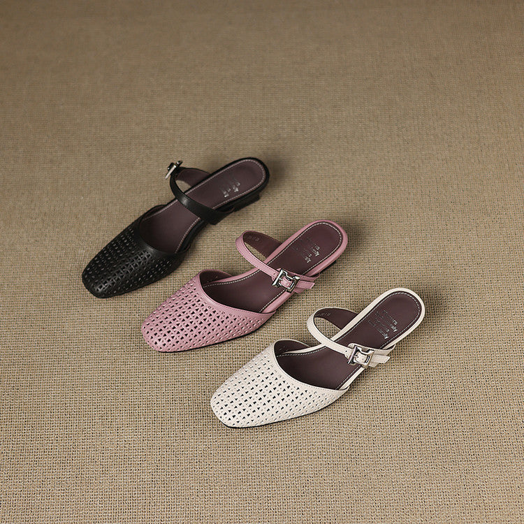 Ovia | Genuine Leather Mules