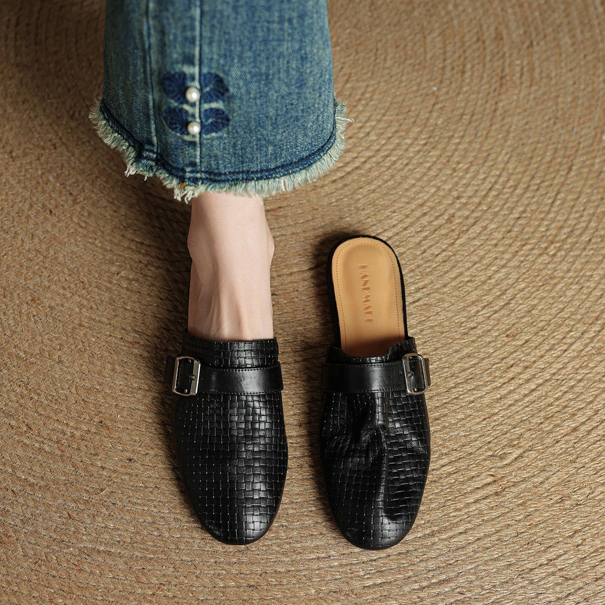 Emrie | Genuine Leather Mules