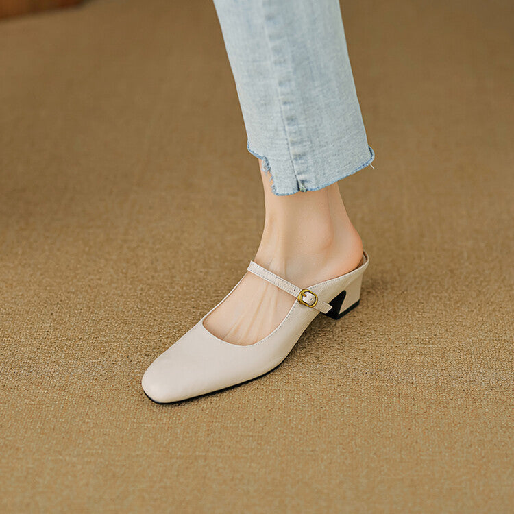 Vian | Genuine Leather Mules