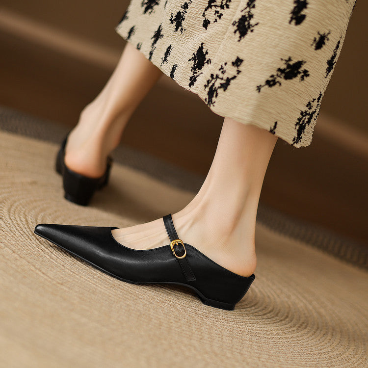 Neok | Genuine Leather Mules