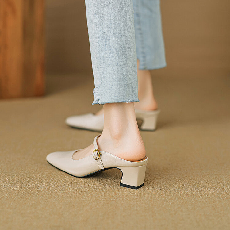 Vian | Genuine Leather Mules