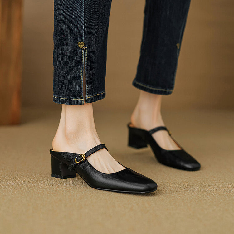 Vian | Genuine Leather Mules