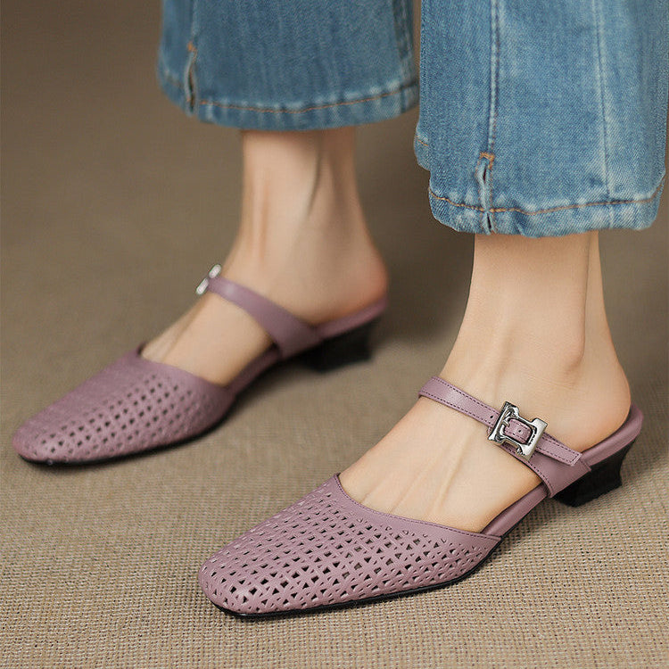 Ovia | Genuine Leather Mules