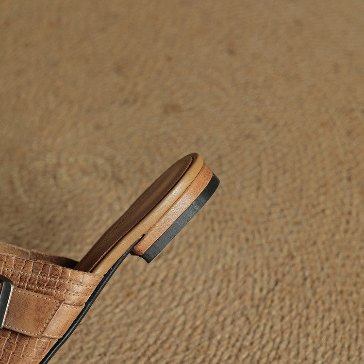 Emrie | Genuine Leather Mules