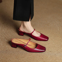 Genuine Leather Mules Esmer