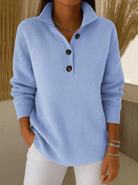 Florence | V-Neck Polo Sweater