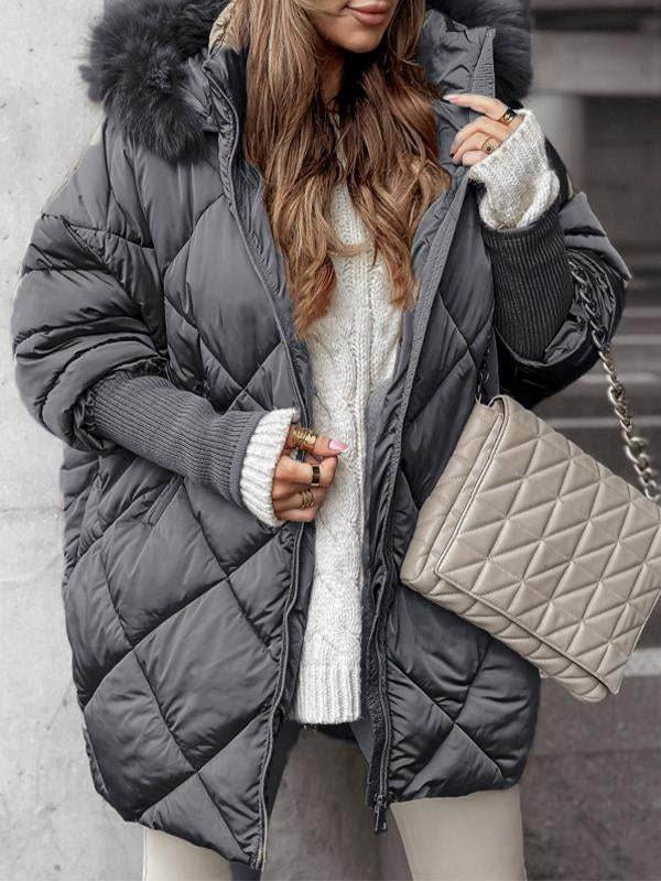 Rachel – Elegant Checkered Coat