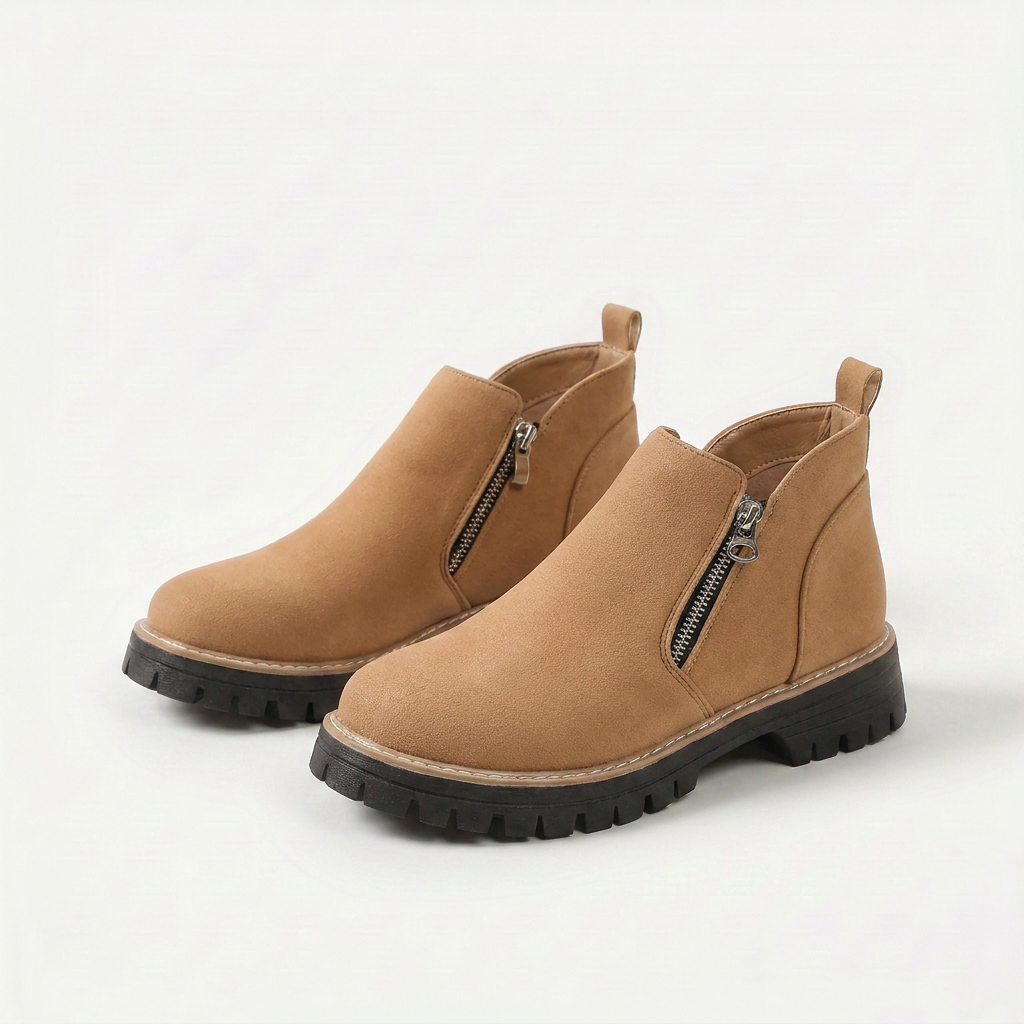 Frida – Platform Ankle Boot with Thick Sole for Autumn & Winter