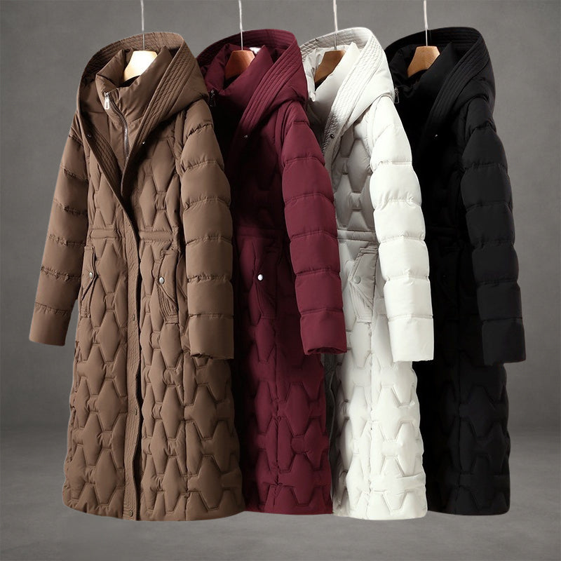 Mollie | Elegant Long Coat with Hood