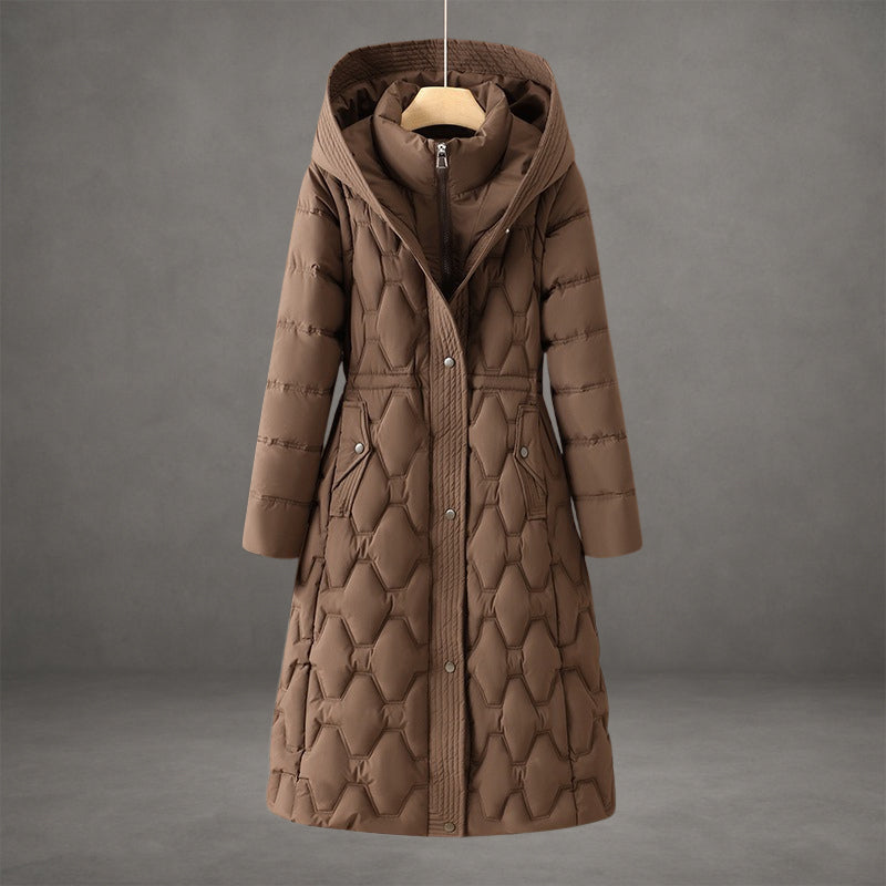 Mollie | Elegant Long Coat with Hood