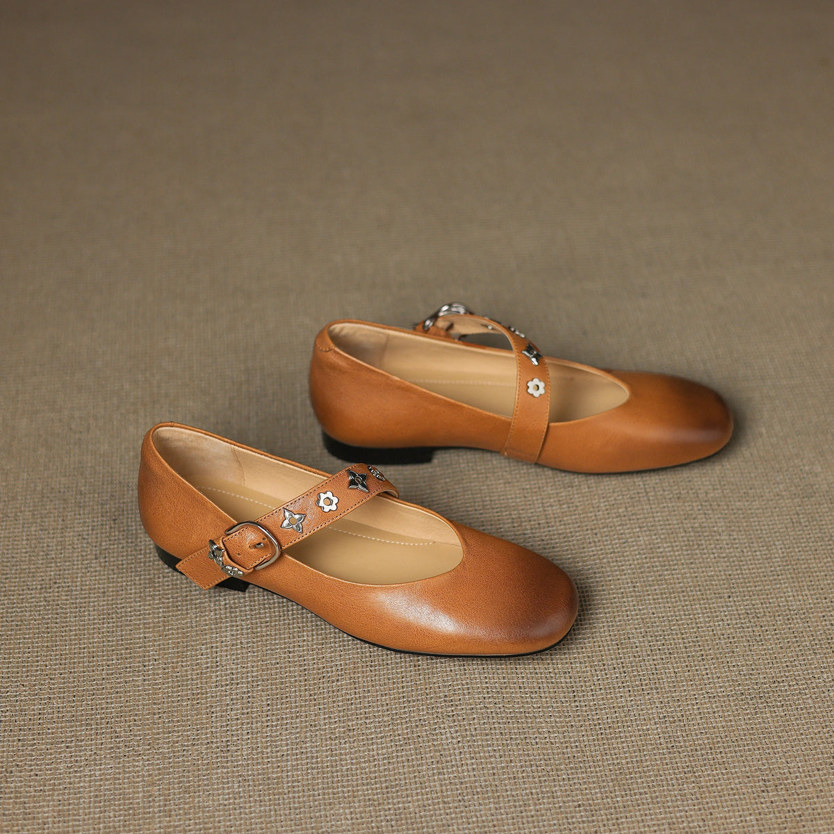 Elda | Genuine Leather Flats
