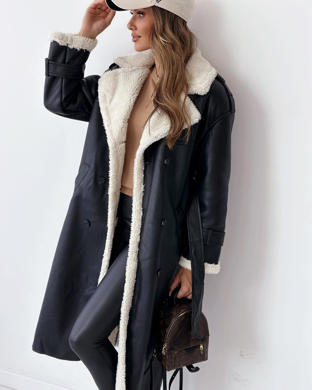 Monroe | Double-Breasted Teddy Coat – Wells & Rose