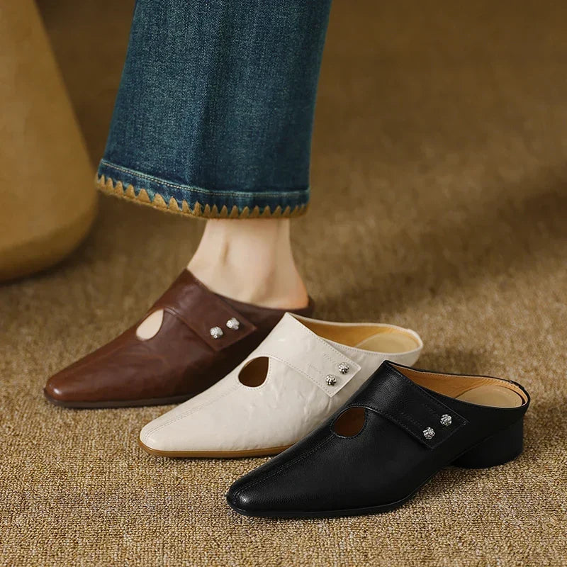 Agnit | Genuine Leather Mules