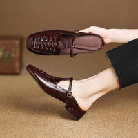 Elya | Genuine Leather Mules