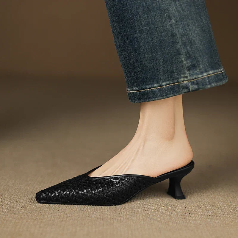 Olivia | Genuine Leather Mules