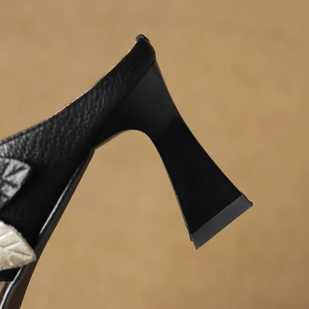Garnet | Genuine Leather Heels