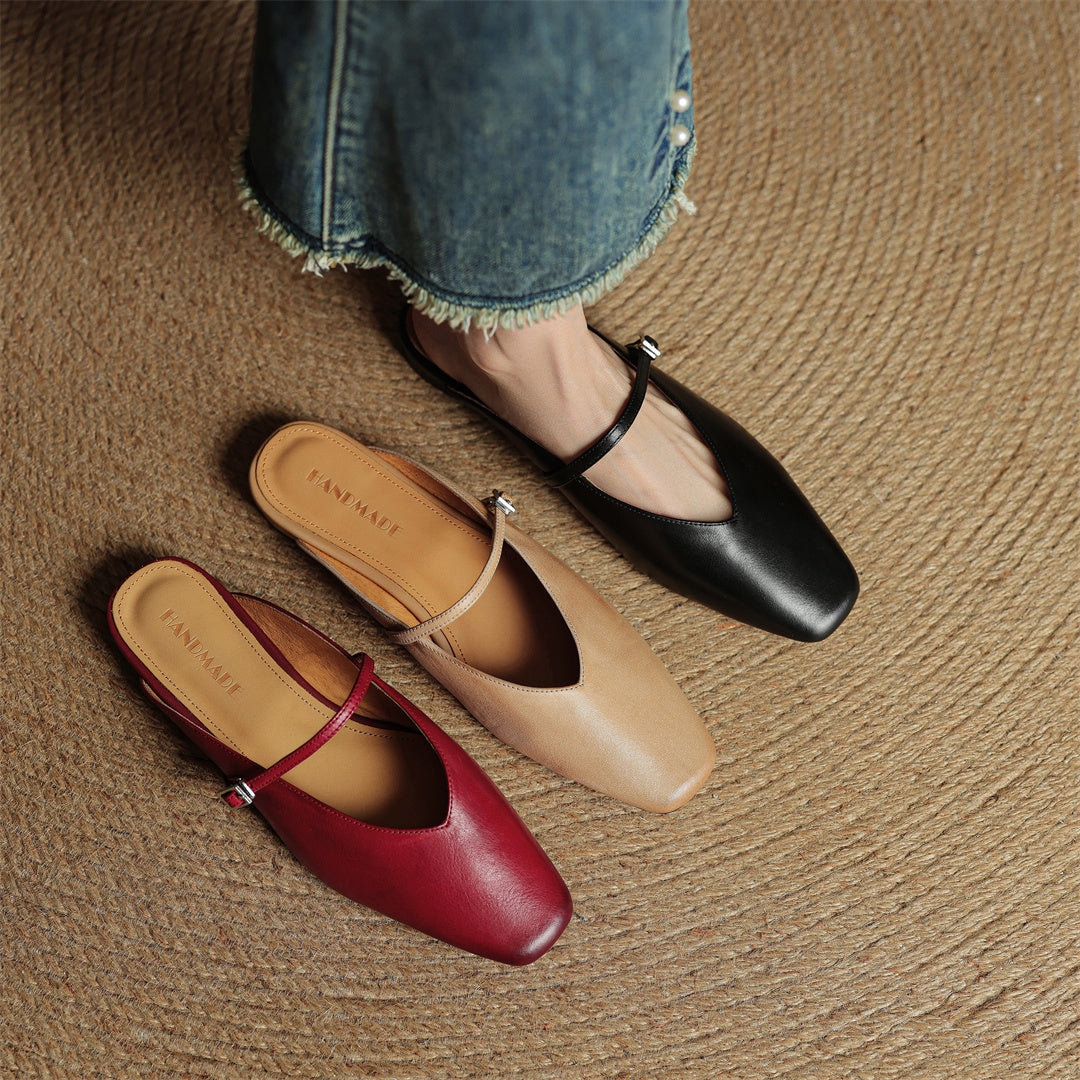 Miral | Genuine Leather Mules