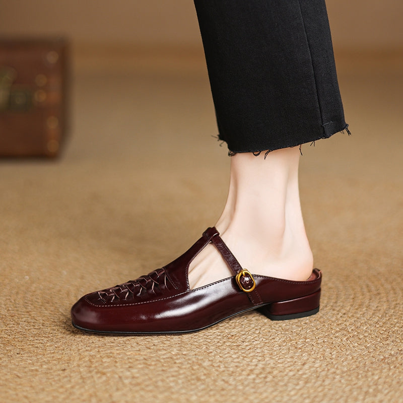 Elya | Genuine Leather Mules