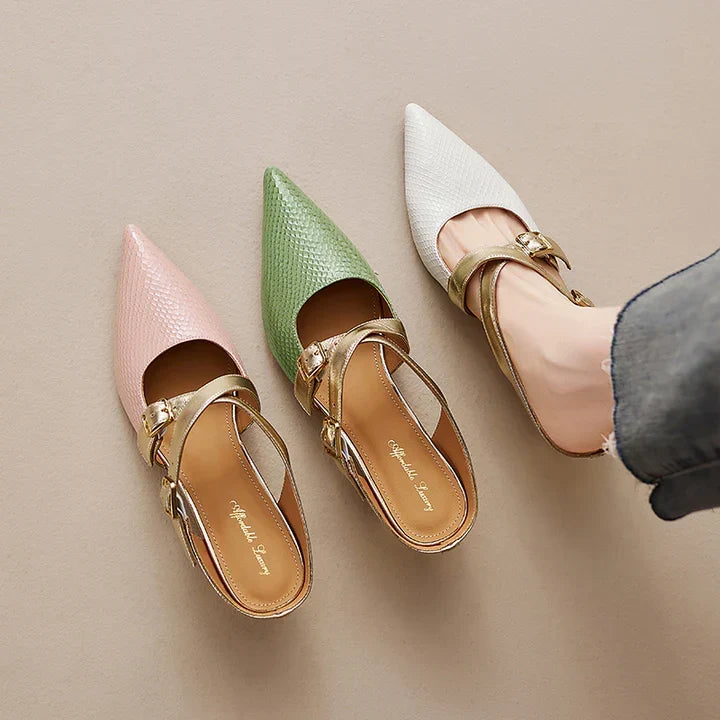 Zelle | Genuine Leather Mules