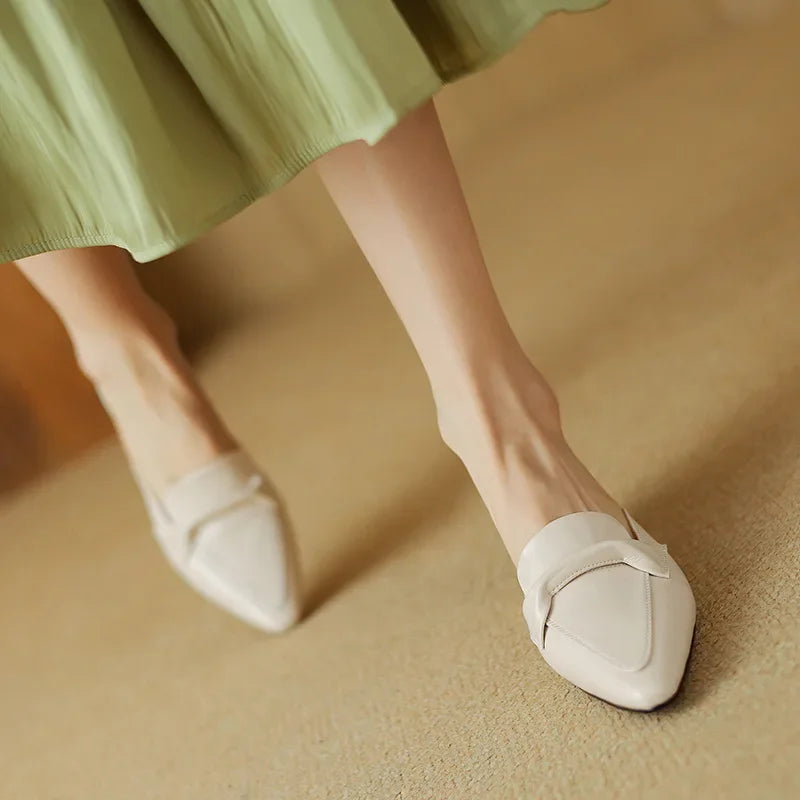 Alaya | Genuine Leather Mules