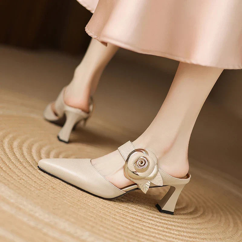 Garnet | Genuine Leather Heels
