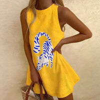 Maya | Mini Dress with Bohemian Print