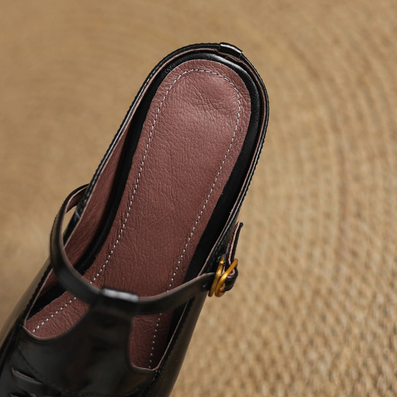 Elya | Genuine Leather Mules