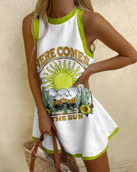 Aaliyah | Mini Dress Boho Print