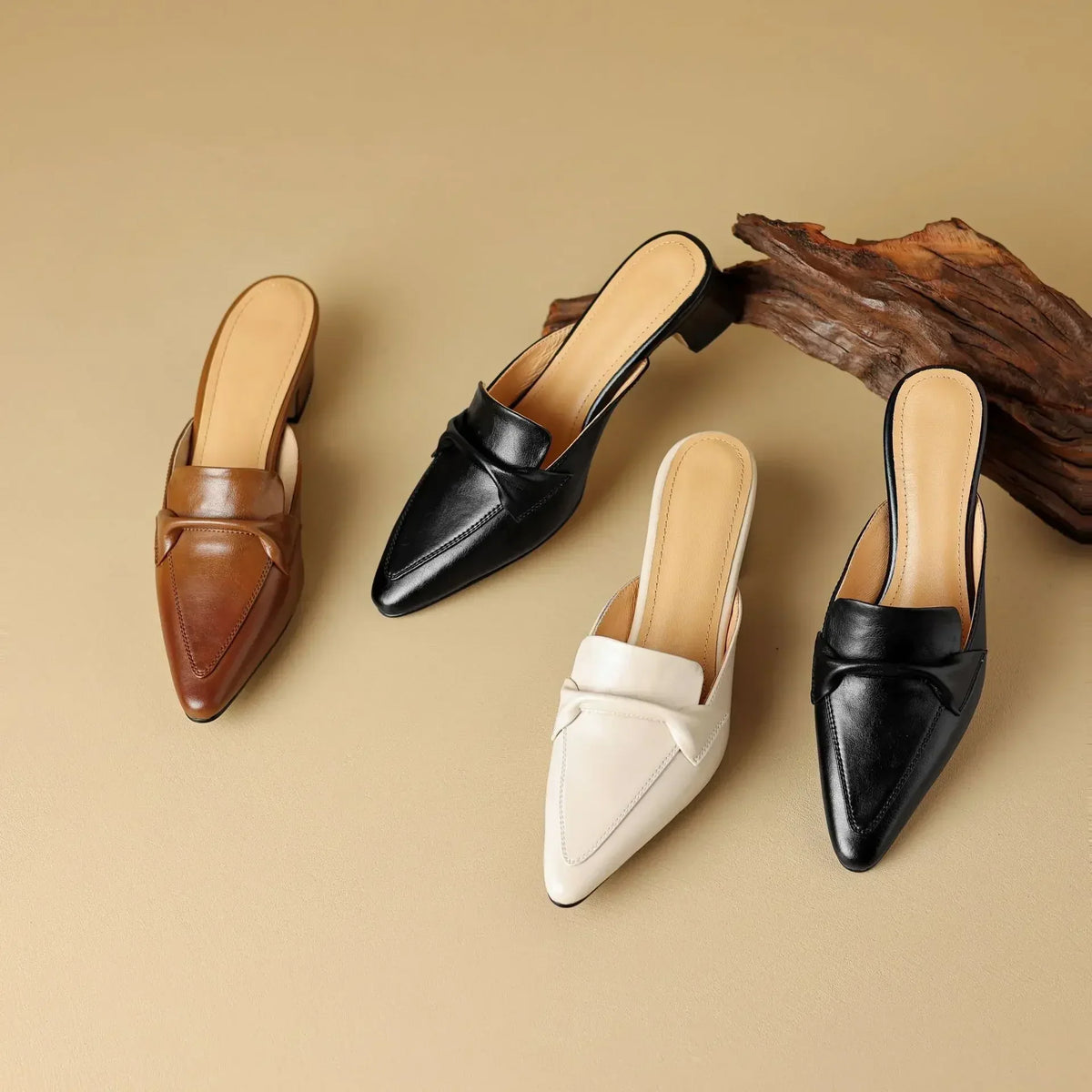 Alaya | Genuine Leather Mules