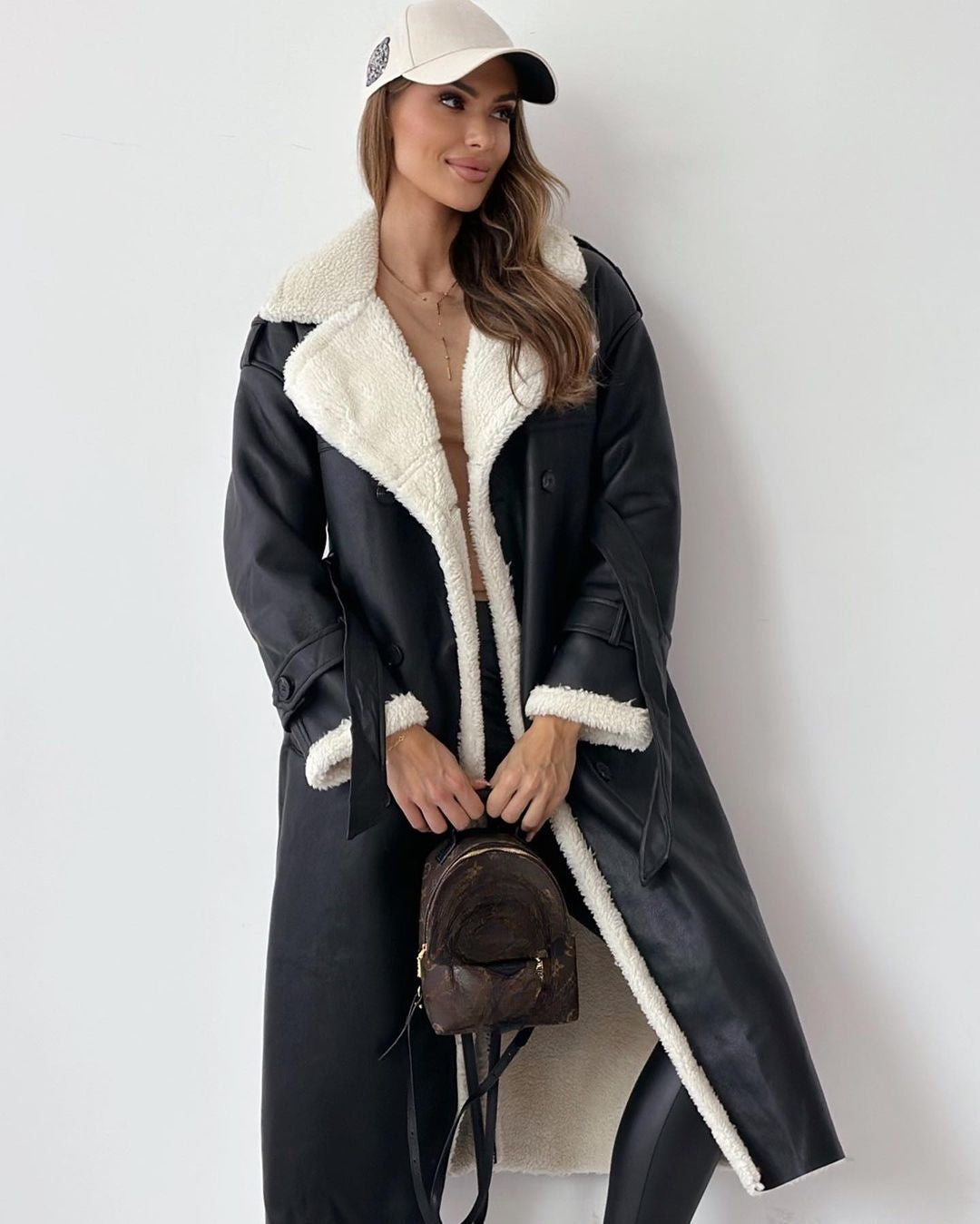Monroe | Double-Breasted Teddy Coat – Wells & Rose