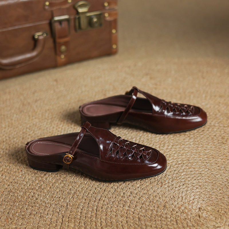 Elya | Genuine Leather Mules