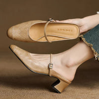 Berla Genuine Leather Mules