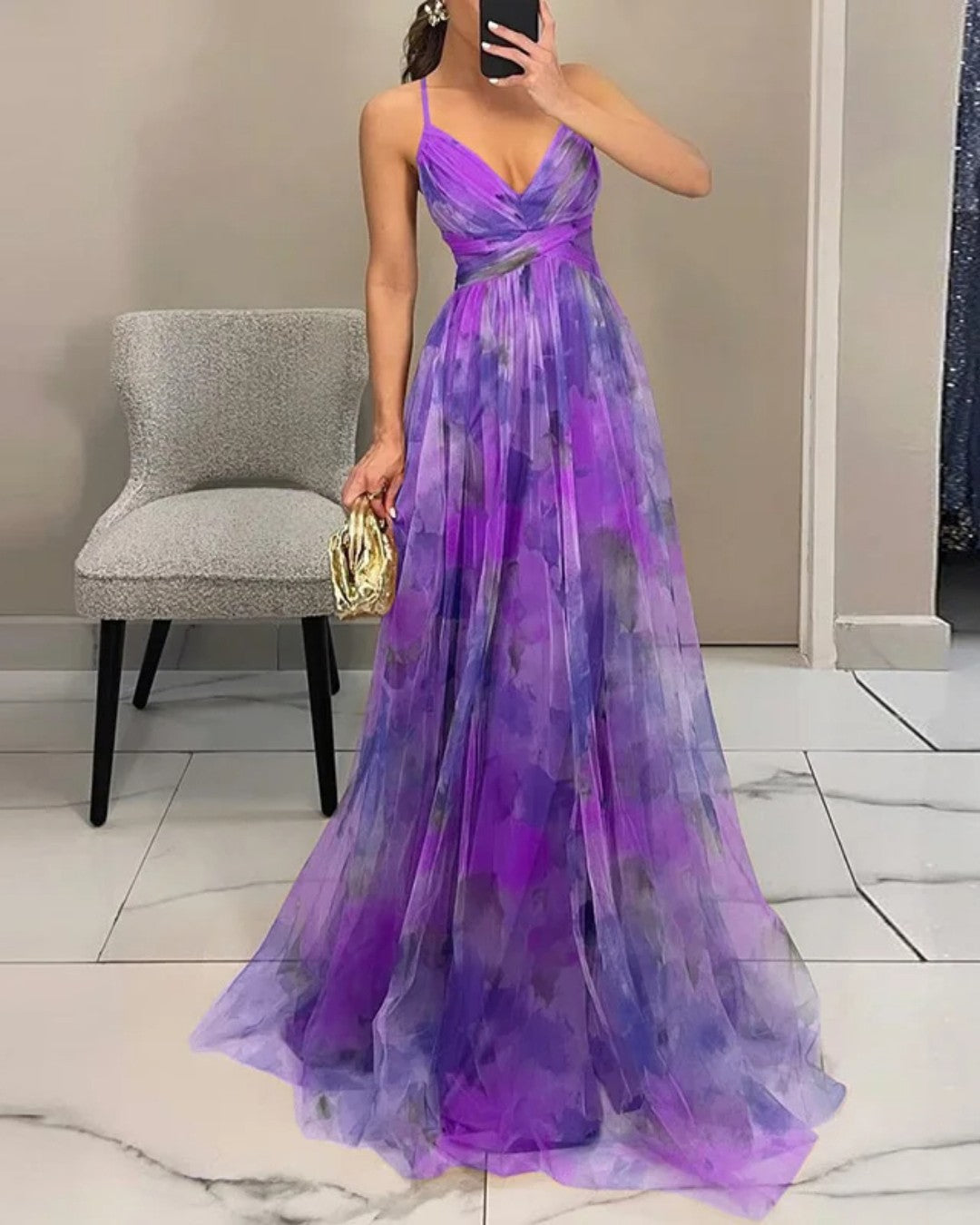 Giselle | Enchanting Maxi Dress with Floral Print
